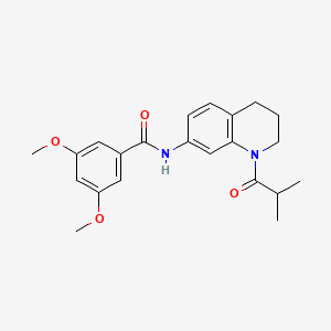 N-(1-isobutyryl-1,2,3,4-tetrahydroquinolin-7-yl)-3,5-dimethoxybenzamide