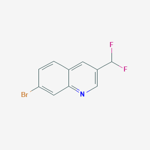 molecular formula C10H6BrF2N B2527866 7-溴-3-(二氟甲基)喹啉 CAS No. 1207747-91-8