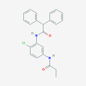 molecular formula C23H21ClN2O2 B252787 N-{4-chloro-3-[(diphenylacetyl)amino]phenyl}propanamide 