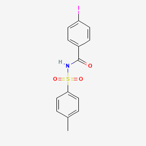 molecular formula C14H12INO3S B2527877 4-iodo-N-tosylbenzamide CAS No. 326888-45-3