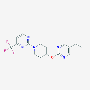 2-[4-(5-Ethylpyrimidin-2-yl)oxypiperidin-1-yl]-4-(trifluoromethyl)pyrimidine