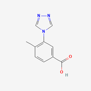 molecular formula C10H9N3O2 B2527882 4-methyl-3-(4H-1,2,4-triazol-4-yl)benzoic acid CAS No. 1247722-46-8