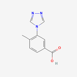 molecular formula C10H9N3O2 B2527882 4-甲基-3-(4H-1,2,4-三唑-4-基)苯甲酸 CAS No. 1247722-46-8