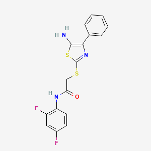 2-((5-amino-4-phenylthiazol-2-yl)thio)-N-(2,4-difluorophenyl)acetamide
