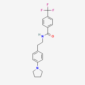 N-(4-(pyrrolidin-1-yl)phenethyl)-4-(trifluoromethyl)benzamide