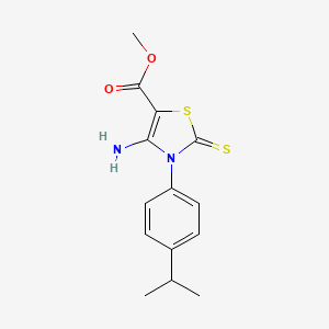 Methyl 4-amino-3-(4-isopropylphenyl)-2-thioxo-2,3-dihydrothiazole-5-carboxylate