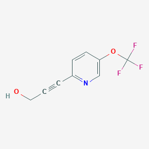 3-[5-(Trifluoromethoxy)pyridin-2-yl]prop-2-yn-1-ol