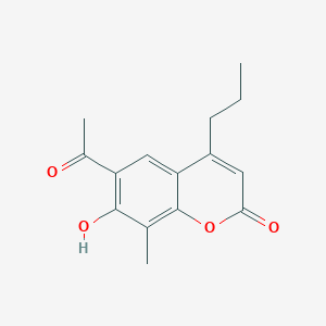 6-acetyl-7-hydroxy-8-methyl-4-propyl-2H-chromen-2-one