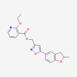 (5-(2-Methyl-2,3-dihydrobenzofuran-5-yl)isoxazol-3-yl)methyl 2-ethoxynicotinate