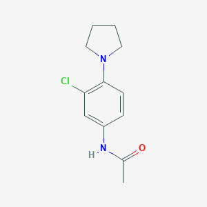 molecular formula C12H15ClN2O B252792 N-[3-chloro-4-(pyrrolidin-1-yl)phenyl]acetamide 