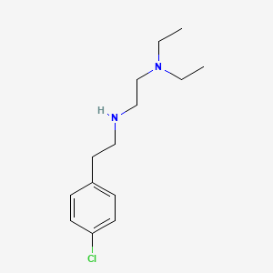 molecular formula C14H23ClN2 B2527927 [2-(4-Chlorophenyl)ethyl][2-(diethylamino)ethyl]amine CAS No. 3812-70-2