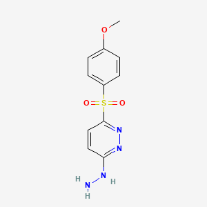 3-Hydrazino-6-[(4-methoxyphenyl)sulfonyl]pyridazine