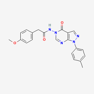 2-(4-methoxyphenyl)-N-(4-oxo-1-(p-tolyl)-1H-pyrazolo[3,4-d]pyrimidin-5(4H)-yl)acetamide