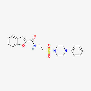 N-(2-((4-phenylpiperazin-1-yl)sulfonyl)ethyl)benzofuran-2-carboxamide