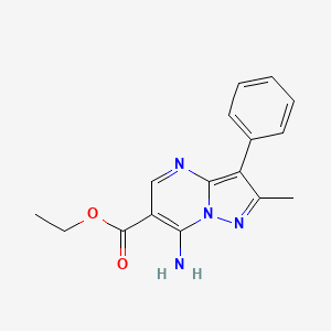 Ethyl 7-amino-2-methyl-3-phenylpyrazolo[1,5-a]pyrimidine-6-carboxylate