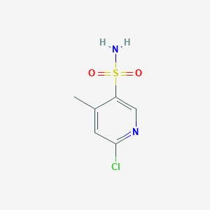 molecular formula C6H7ClN2O2S B2527970 6-Chloro-4-methylpyridine-3-sulfonamide CAS No. 1601779-73-0