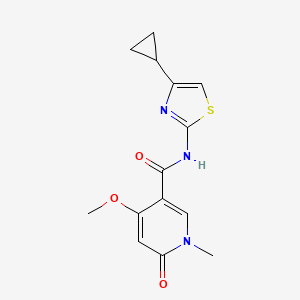 N-(4-cyclopropylthiazol-2-yl)-4-methoxy-1-methyl-6-oxo-1,6-dihydropyridine-3-carboxamide