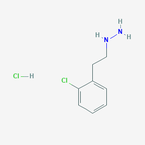 2-(2-Chlorophenyl)ethylhydrazine;hydrochloride