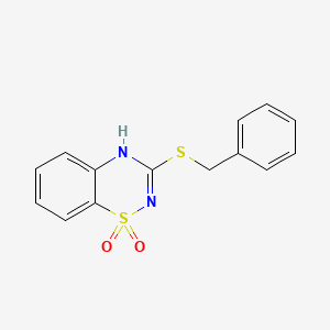 3-(benzylthio)-4H-benzo[e][1,2,4]thiadiazine 1,1-dioxide