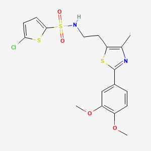 5-chloro-N-{2-[2-(3,4-dimethoxyphenyl)-4-methyl-1,3-thiazol-5-yl]ethyl}thiophene-2-sulfonamide