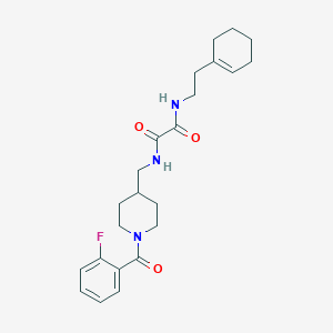 N1-(2-(cyclohex-1-en-1-yl)ethyl)-N2-((1-(2-fluorobenzoyl)piperidin-4-yl)methyl)oxalamide