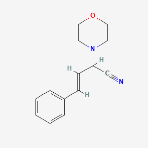 molecular formula C14H16N2O B2528005 (3E)-2-(morpholin-4-yl)-4-phenylbut-3-enenitrile CAS No. 101132-14-3