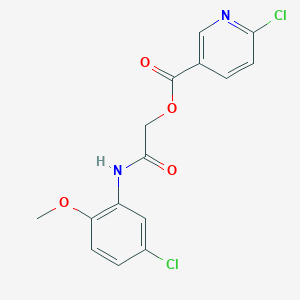 [(5-Chloro-2-methoxyphenyl)carbamoyl]methyl 6-chloropyridine-3-carboxylate