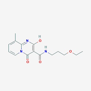 molecular formula C15H19N3O4 B2528031 N-(3-ethoxypropyl)-2-hydroxy-9-methyl-4-oxo-4H-pyrido[1,2-a]pyrimidine-3-carboxamide CAS No. 886913-98-0