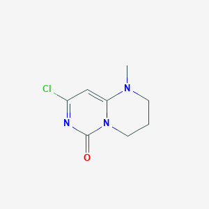 molecular formula C8H10ClN3O B2528033 8-氯-1-甲基-3,4-二氢-1H-嘧啶并[1,6-A]嘧啶-6(2H)-酮 CAS No. 1420362-24-8