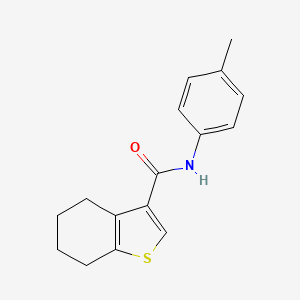 molecular formula C16H17NOS B2528035 N-(4-甲苯基)-4,5,6,7-四氢-1-苯并噻吩-3-甲酰胺 CAS No. 314250-80-1