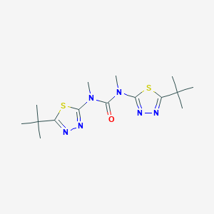 molecular formula C15H24N6OS2 B2528037 1,3-Bis(5-tert-butyl-1,3,4-thiadiazol-2-yl)-1,3-dimethylurea CAS No. 2155856-16-7