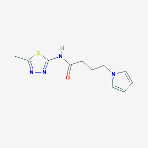 N-(5-methyl-1,3,4-thiadiazol-2-yl)-4-(1H-pyrrol-1-yl)butanamide