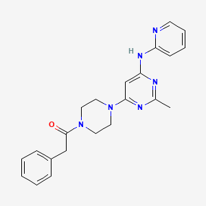 1-(4-(2-Methyl-6-(pyridin-2-ylamino)pyrimidin-4-yl)piperazin-1-yl)-2-phenylethanone