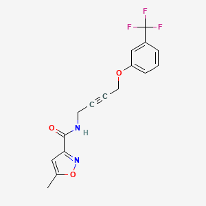5-methyl-N-(4-(3-(trifluoromethyl)phenoxy)but-2-yn-1-yl)isoxazole-3-carboxamide