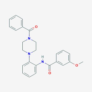 N-[2-(4-benzoylpiperazin-1-yl)phenyl]-3-methoxybenzamide