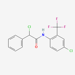 2-chloro-N-[4-chloro-2-(trifluoromethyl)phenyl]-2-phenylacetamide