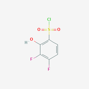 3,4-Difluoro-2-hydroxybenzene-1-sulfonyl chloride