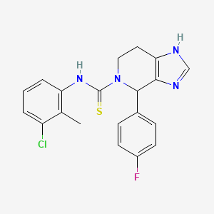 N-(3-chloro-2-methylphenyl)-4-(4-fluorophenyl)-6,7-dihydro-3H-imidazo[4,5-c]pyridine-5(4H)-carbothioamide