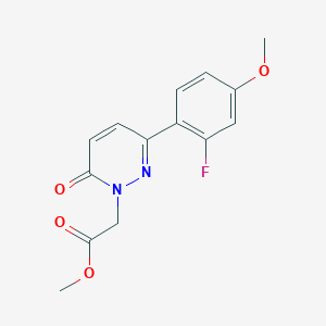 molecular formula C14H13FN2O4 B2528104 methyl [3-(2-fluoro-4-methoxyphenyl)-6-oxopyridazin-1(6H)-yl]acetate CAS No. 1232794-01-2