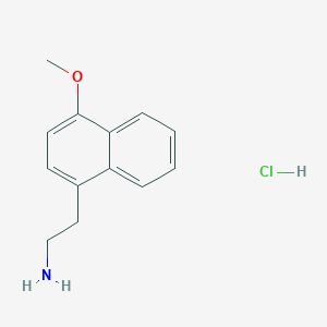 molecular formula C13H16ClNO B2528113 2-(4-Methoxynaphthalen-1-yl)ethan-1-amine hydrochloride CAS No. 1049698-13-6