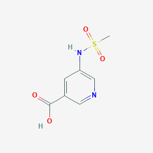 molecular formula C7H8N2O4S B2528121 5-甲磺酰胺基吡啶-3-羧酸 CAS No. 1001566-97-7