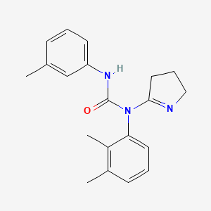 molecular formula C20H23N3O B2528137 1-(3,4-dihydro-2H-pyrrol-5-yl)-1-(2,3-dimethylphenyl)-3-(m-tolyl)urea CAS No. 915188-08-8