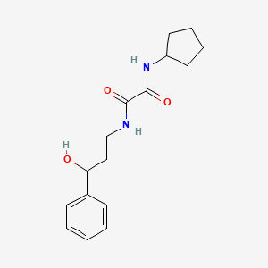 N1-cyclopentyl-N2-(3-hydroxy-3-phenylpropyl)oxalamide