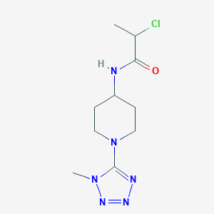 2-Chloro-N-[1-(1-methyltetrazol-5-yl)piperidin-4-yl]propanamide