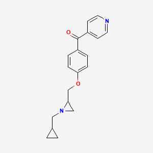 [4-[[1-(Cyclopropylmethyl)aziridin-2-yl]methoxy]phenyl]-pyridin-4-ylmethanone