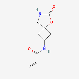 molecular formula C9H12N2O3 B2528209 N-(6-Oxo-5-oxa-7-azaspiro[3.4]octan-2-yl)prop-2-enamide CAS No. 2411263-40-4