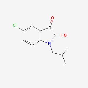 molecular formula C12H12ClNO2 B2528233 5-Chloro-1-isobutylindoline-2,3-dione CAS No. 893721-50-1