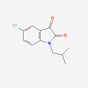 B2528233 5-Chloro-1-isobutylindoline-2,3-dione CAS No. 893721-50-1