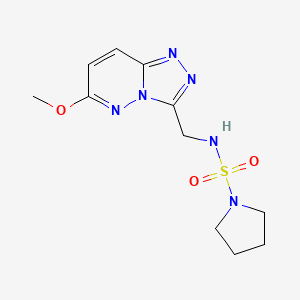 N-({6-methoxy-[1,2,4]triazolo[4,3-b]pyridazin-3-yl}methyl)pyrrolidine-1-sulfonamide
