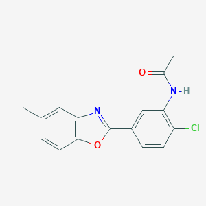 N-[2-chloro-5-(5-methyl-1,3-benzoxazol-2-yl)phenyl]acetamide